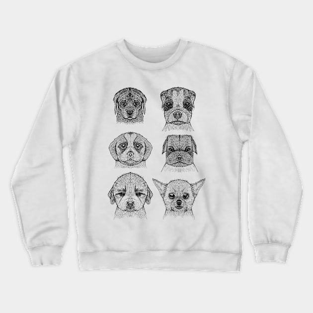 Dogs Crewneck Sweatshirt by msmart